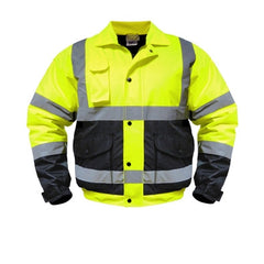 Utility Pro UHV563 Class 3 Black Bottom Bomber Jacket w Zip Out Liner, Medium - 5XL, Large Tall - 3XL Tall