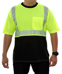 RAF VEA-102-CTLB Class 2 Birdseye Knit Tee Shirt, Black Bottom, S-6XL
