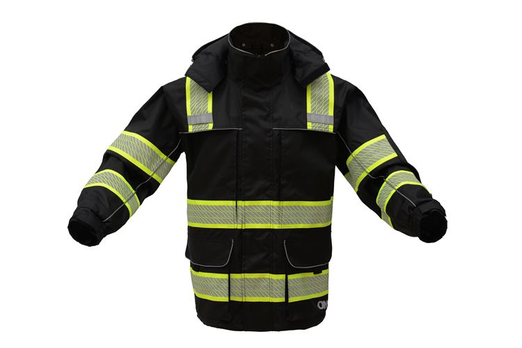 GSS Safety 8507 ONYX Black Ripstop Parka w/ Fleece Liner-Teflon Protection, Medium - 5XL