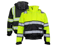 GSS Safety 8511 Class 3 Onyx Premium Bomber Jacket, Medium - 5XL