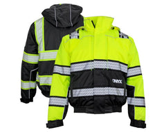 GSS Safety 8505 Onyx Series Class 3 HiVis Thermal 3-In-1 Ripstop Utility Safety Parka, Medium - 5XL