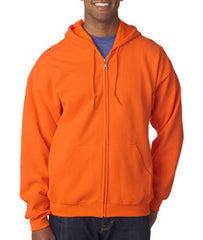 Gildan 18600 full zip hoodie, 50/50, 8 oz, S-5XL