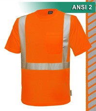 RAF VEA-102-CT Class 2 Birdseye Knit Tee Shirt, S-7XL, L-6XL Tall