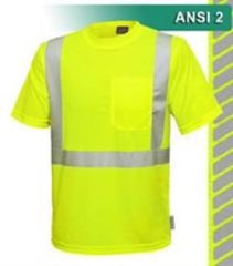 RAF VEA-102-CT Class 2 Birdseye Knit Tee Shirt, S-7XL, L-6XL Tall