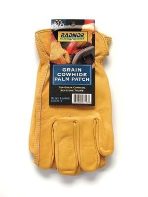 Radnor 7316 premium double palm grain cowhide drivers glove
