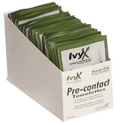 Ivy-X Pre Contact Towelettes for poisonous plants