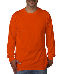 Bayside 5060 long sleeve tee shirt, 100% preshrunk cotton, 5.4 oz, S-3XL, Made in USA