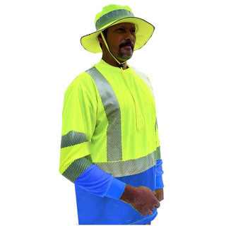 Forester C3LBLB Class 3 Blue Bottom Long Sleeve Tee Shirt, Small - 5XL
