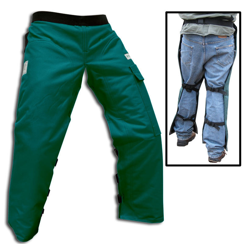 Forester CHAP240-G Long 40" Apron Style Green Chainsaw Chaps