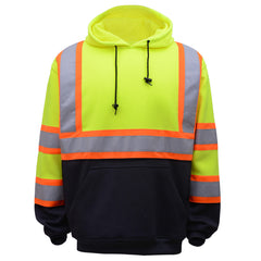GSS Safety 7005 / 7007 Class 3, 8 oz, Contrasting Pullover Hoodie, Small-5XL