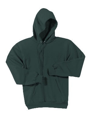 CERT Green Pullover Hoodie w Logos Front & Back
