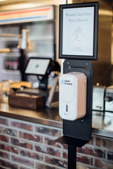 Sani Stand Touchless Hand Sanitizer Dispensers with Customizable Sign